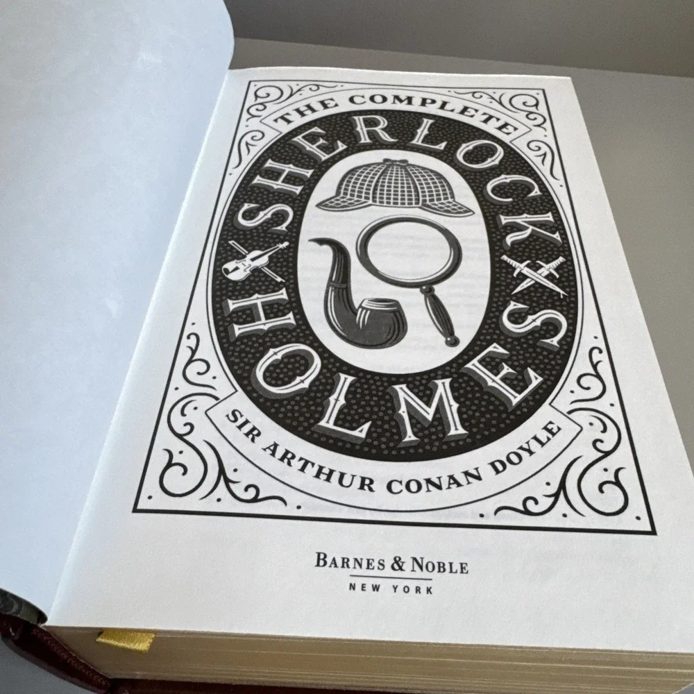 The Complete Sherlock Holmes by Sir Arthur Conan Doyle Leather Bound Hardcover